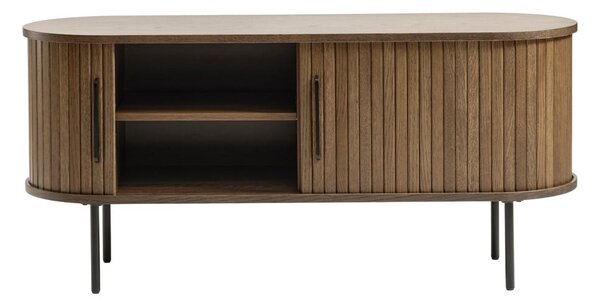 Кафява ТВ масичка от дъб 120x56 cm Nola - Unique Furniture