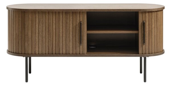 Кафява ТВ масичка от дъб 120x56 cm Nola - Unique Furniture