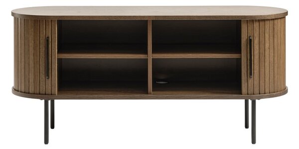 Кафява ТВ масичка от дъб 120x56 cm Nola - Unique Furniture