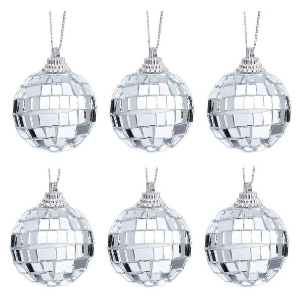 Пластмасови коледни топки в комплект 6 бр. ø 4 cm Mirror Ball Mini – Sass & Belle