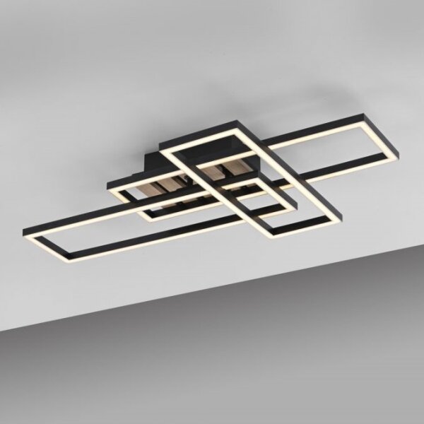 JUST LIGHT. 14051-79 - LED плафон AKUSTIKA LED/20,5W/230V дъб/черно