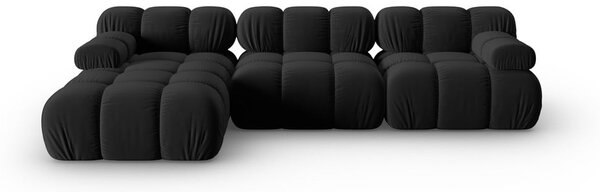 Диван от черно кадифе 285 cm Bellis - Micadoni Home