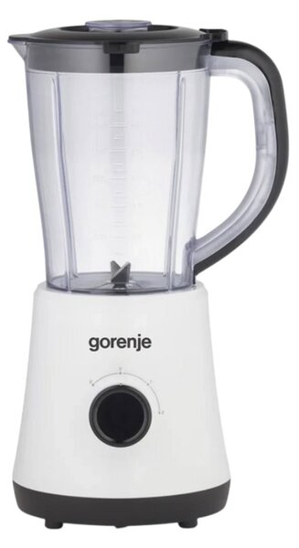 Блендер Gorenje B500BW, 500W, 1.5 л. вместимост, 2 скорости, импулс функция, бял