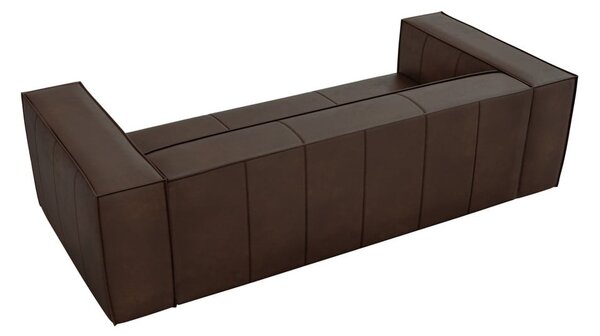 Тъмнокафяв кожен диван 227 см Madame - Windsor & Co Sofas