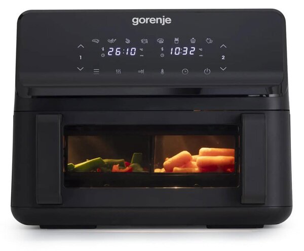 Фритюрник с горещ въздух Gorenje AF2700BP, 9 л. вместимост, 8 програми, незалепващо покритие, 2700W