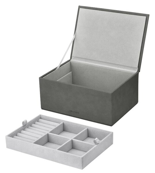 BLOMUS Кутия за бижута “SAHLA“, размер L - цвят сив (Pewter)