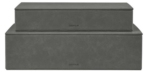 BLOMUS Комплект от 2 бр кутии за съхранение “SAHLA“ - цвят сив (Pewter)