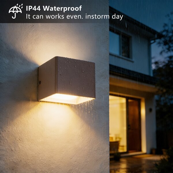 Brilagi - LED външно стенно осветително тяло DONNANI LED/5W/230V 10 см кафяво IP44