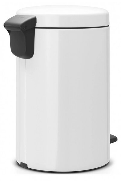 Кош за боклук с педал Brabantia NewIcon 649019, 12 л, Плавно затваряне, Противоплъзгаща основа, Бял