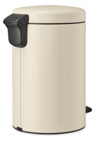 Кош за боклук с педал Brabantia NewIcon 1005531, 12 л, Плавно затваряне, Противоплъзгаща основа, Бежов