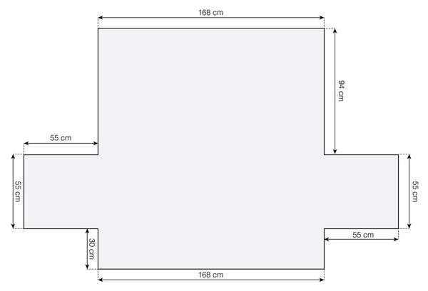 Кафява ластична калъфка за 4-местен диван Lounge – douceur d'intérieur