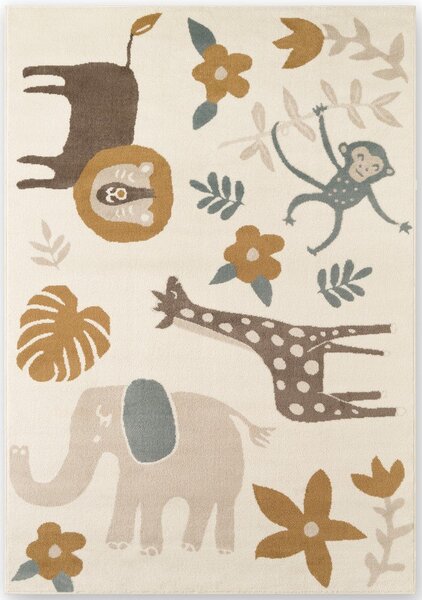 Кремав детски килим 120x170 cm Animal Safari – Hanse Home