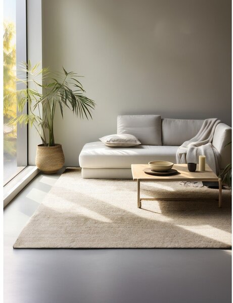 Кремав килим от юта 80x150 cm Bouclé - Hanse Home