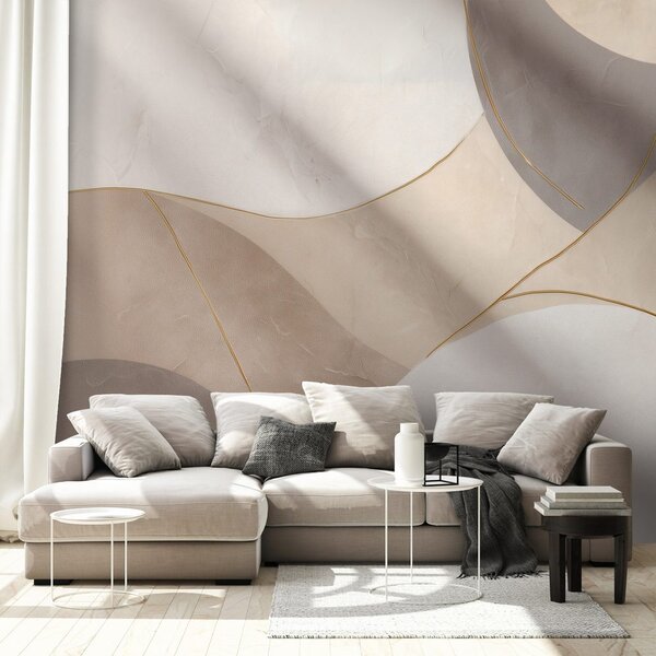 Тапет – Абстрактни бежови линии
