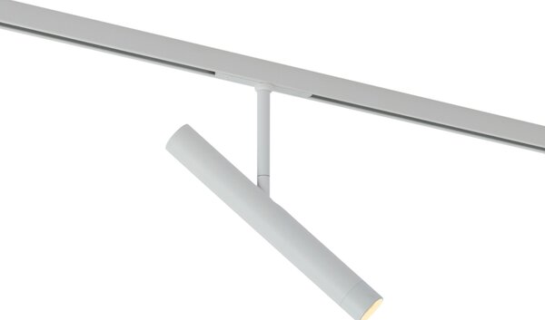 Модерен бял прожектор за 1-фазна релсова система - Slimline Avery