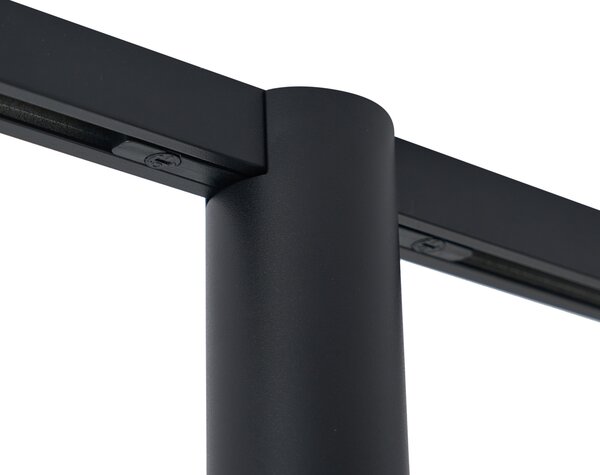 Модерен прожектор черен за релсова система 1-фазен GU10 35mm - Slimline Nubee Honey