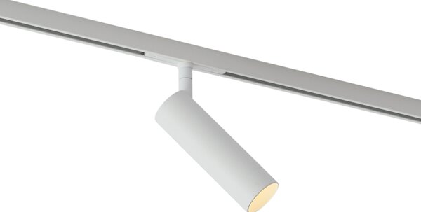 Модерен бял прожектор за 1-фазна релсова система GU10 35mm - Slimline Uzzy