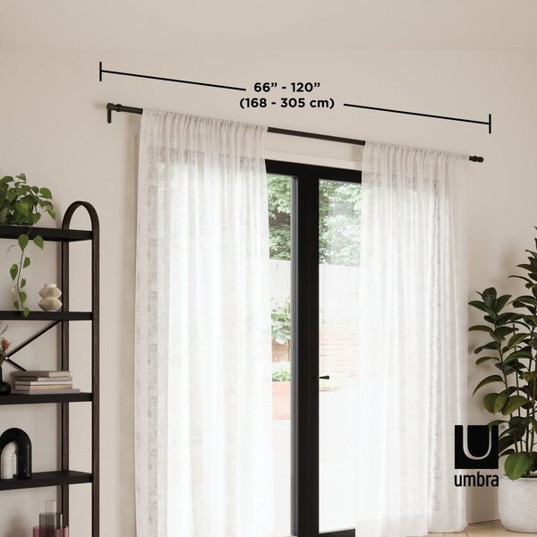 Стоманен разтегателен корниз 168 - 305 cm Cappa – Umbra