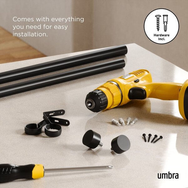 Стоманен разтегателен корниз 91 - 168 cm Cappa – Umbra