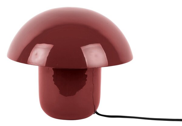 Бордо метална настолна лампа (височина 25 cm) Fat Mushroom – Leitmotiv