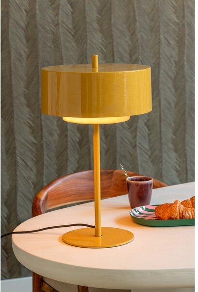 Метална настолна лампа в цвят жълта охра (височина 50 cm) Grato Anillo – Leitmotiv