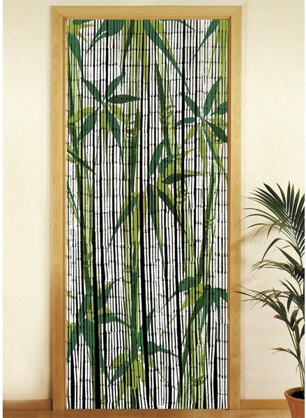 Зелена бамбукова завеса за врата 200x90 cm Bamboo - Maximex