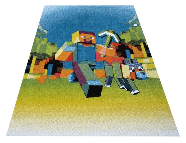 Килим за момчета MINECRAFT Ширина: 120 см | Дължина: 170 см