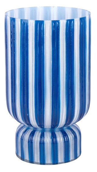 Синя стъклена ваза (височина 26 cm) Rayado Retro – PT LIVING