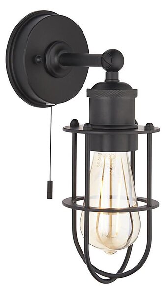 Endon 99948 - Стенно осветително тяло за баня CREW 1xE27/6W/230V IP44 черно