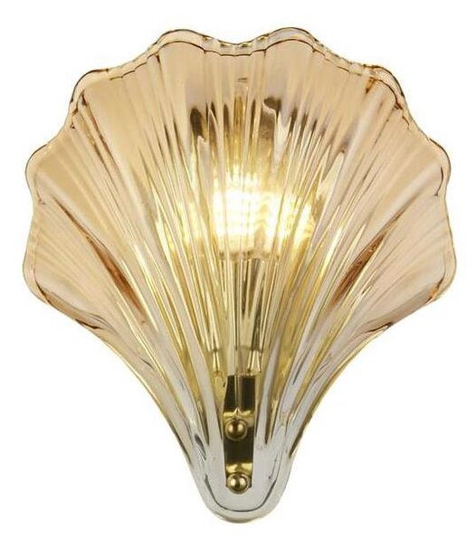 Searchlight 28980SB - Стенно осветително тяло SHELL 1xG9/7W/230V опушено стъкло