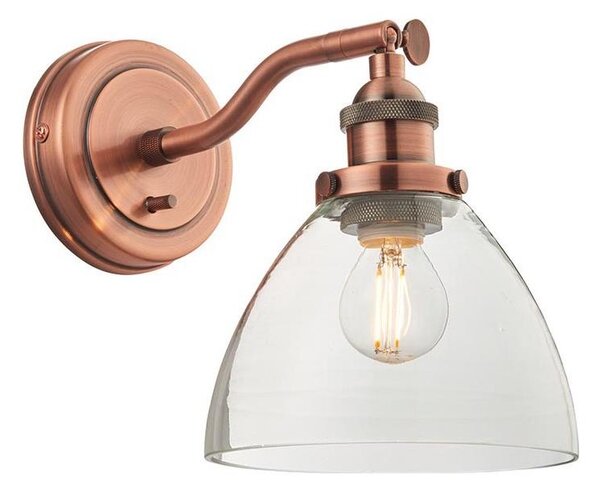 Endon 76334 - Настенно точково осветително тяло HANSEN 1xE14/40W/230V меден цвят
