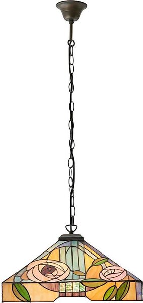 Endon 64384 - Полилей на верига Tiffany WILLOW 3xE27/60W/230V