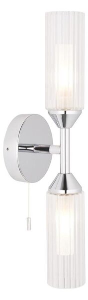Endon 97172 - Стенно осветително тяло за баня NATORI 2xG9/3W/230V IP44 лъскав хром