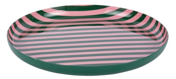 Зелена/светлорозова желязна чиния ø 22 cm Animado – PT LIVING