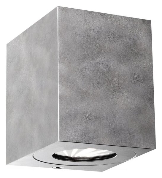 Nordlux - LED външно стенно осветително тяло CANTO 2xLED/6W/230V IP44 сребристо