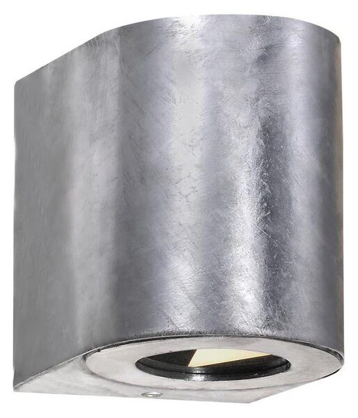Nordlux - LED външно стенно осветително тяло CANTO 2xLED/6W/230V IP44 сребристо