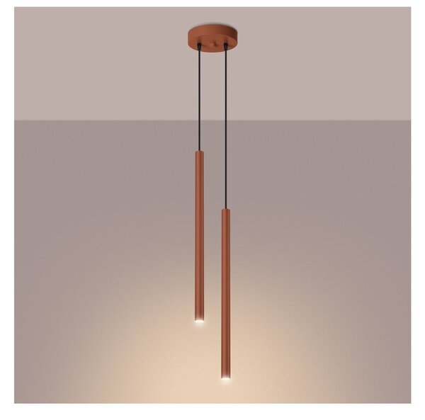 Висящо осветително тяло в тухлен цвят ø 15 cm Fideus – Nice Lamps