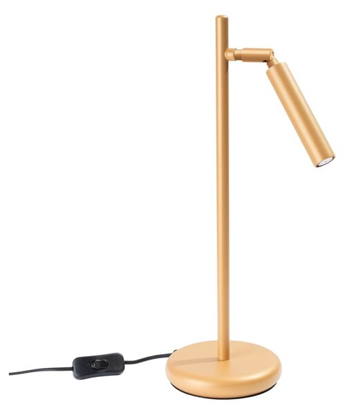 Настолна лампа в златист цвят (височина 43 cm) Fideus – Nice Lamps