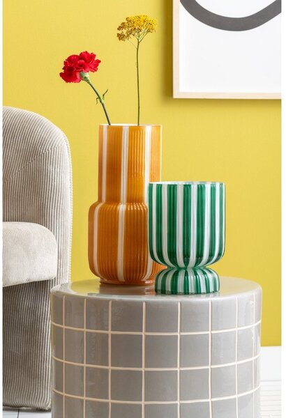 Керамична кръгла странична масичка ø 42 cm Retro Tiles – Leitmotiv