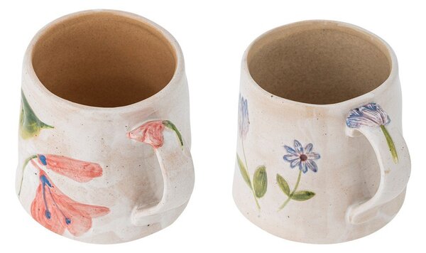 Кремави керамични чаши в комплект 2 бр. 430 ml Camilla – Bloomingville