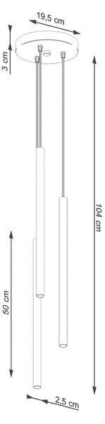 Кремаво висящо осветително тяло ø 19,5 cm Fideus – Nice Lamps