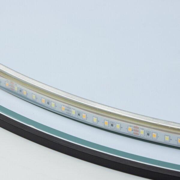 Brilagi - LED огледало за баня VENA BLACK LED/26W/230V 80 cm IP44 CRI 90 димируемо + CCT