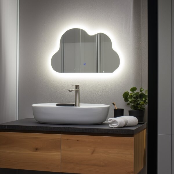 Brilagi - LED огледало за баня NUVOLA LED/19W/230V 37x60 cm IP44 CRI 90 димируемо +CCT