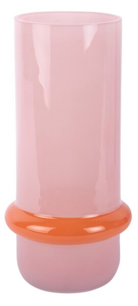 Светлорозова стъклена ваза (височина 28 cm) Animado Anillo – PT LIVING