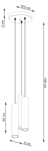 Висящо осветително тяло в тухлен цвят ø 19,5 cm Castro – Nice Lamps