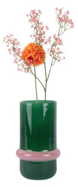 Зелена стъклена ваза (височина 22 cm) Animado Anillo – PT LIVING