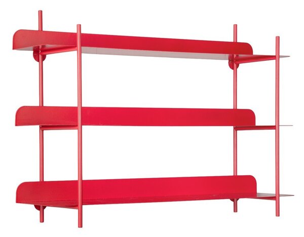 Червен на няколко нива метален стенен рафт 60 cm Cool Retro – PT LIVING