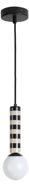Черно/кафяво-сиво метално висящо осветително тяло ø 12 cm Rayado – Leitmotiv