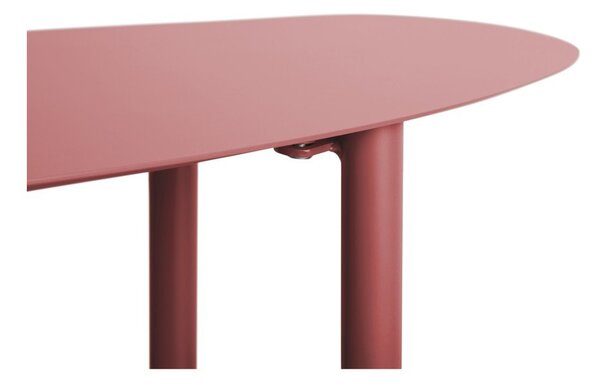 Бордо метална конзолна маса 28x90 cm Riqueza – Leitmotiv