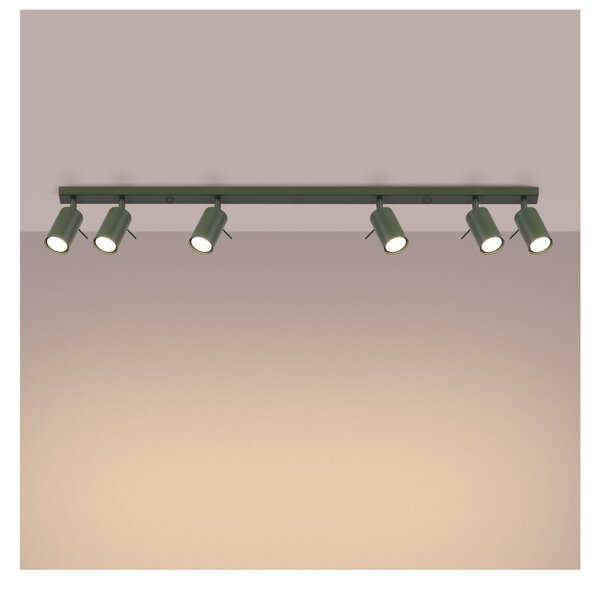 Зелен прожектор 6x117 cm Etna – Sollux